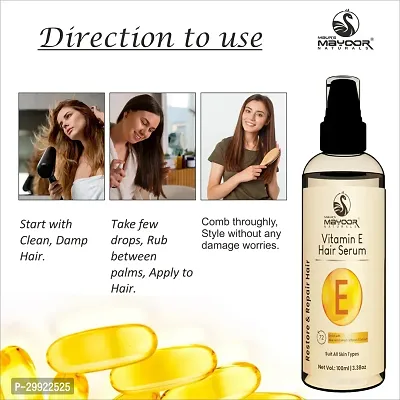 MAYOOR Vitamin E Hair Serum for Women and Men with Vitamin E Provides Long lasting Frizz Control Smooth and Glossy Hair-thumb2