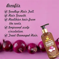 Onion Shampoo for Control Hair Fall and Boost Growth with Red Onion and Black Seed-thumb2