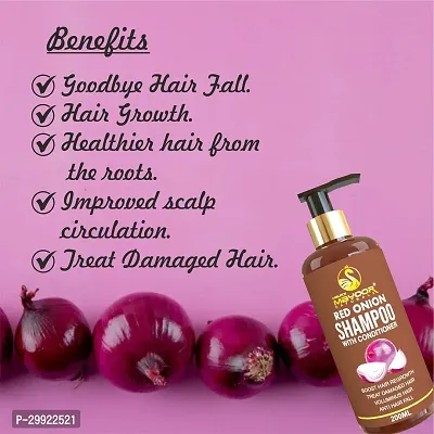 Onion Shampoo for Control Hair Fall and Boost Growth with Red Onion and Black Seed-thumb3