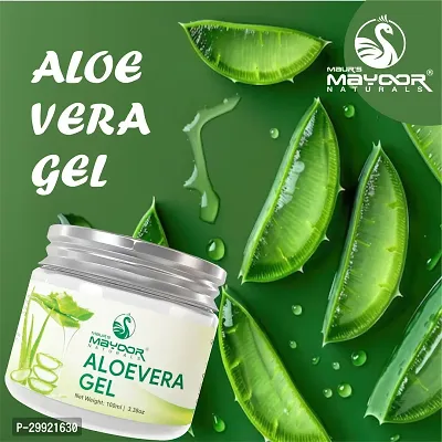 Mayoor Aloe Vera Multipurpose Gel for Skin and Hair Organic Non-Toxic AloeVera Gel-thumb0