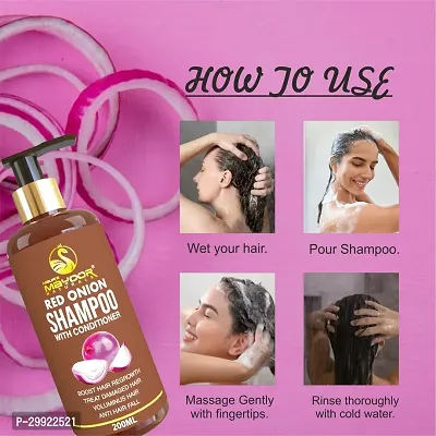 Onion Shampoo for Control Hair Fall and Boost Growth with Red Onion and Black Seed-thumb4