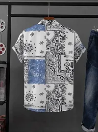 Reliable Multicoloured Cotton Spandex Short Sleeves Casual Shirt For Men-thumb3