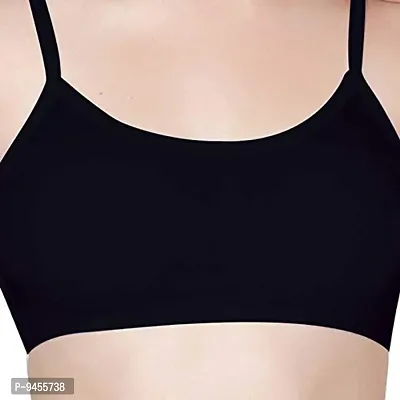 F.N.K STYLE Bralette for Women Cage Bra Cotton Blend Lightly Padded with Removable Pads Seamless Wire Free for Western Beach Wear & Backless Dresses - Pack of 2-thumb5