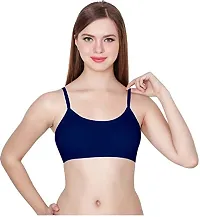 F.N.K STYLE Bralette for Women Cage Bra Cotton Blend Lightly Padded with Removable Pads Seamless Wire Free for Western Beach Wear & Backless Dresses - Pack of 2-thumb4