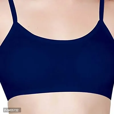 F.N.K STYLE Bralette for Women Cage Bra Cotton Blend Lightly Padded with Removable Pads Seamless Wire Free for Western Beach Wear & Backless Dresses - Pack of 2-thumb4