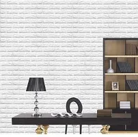 Odelee 3D PVC Wallpapers for Walls / Wall Stickers for Home Decoration,70 X 77 cm, (White)-thumb3