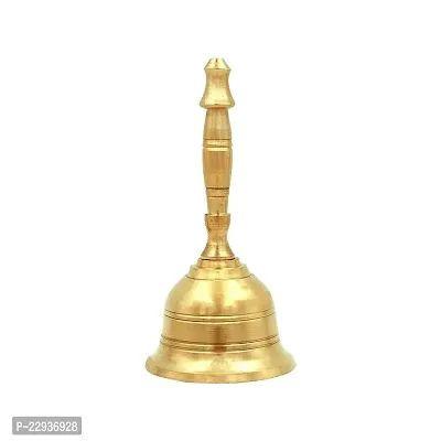 Puspanjali Herbals Brass Pooja Ghanti Bell, Poojan Temple, Religious And Spiritual Item