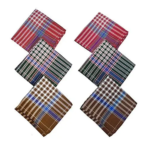 Firstwish Men's Handkerchief(Multicolour)(Pack of 9)