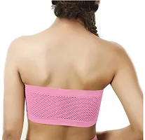 Firstwish Strapless Tube Bra (Free Size, Fits Best- 28-34 Pink-thumb1