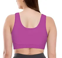 ZUVAIRIYA STORE Women Everyday Sports Air Bra Non-Padded, Non-Wired Molded Sport Bra (Combo Pack of 2)-thumb3