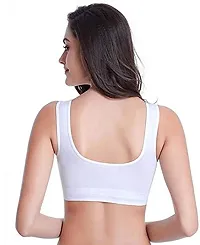 Firstwish Women's Air Bra, Sports Bra, Stretchable Padded  Non-Wired Seamless Bra, Free Size (Fits Best - Size 28 to 36, Combo of 2)-thumb1
