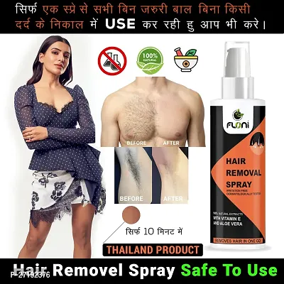 Hair Removal Spray For Men, 100 ml | Skin Soothing Aloe  Chamomile | Quick  Painless Hair Removal Cream Spray For Chest, Arms, Legs  Back-thumb0