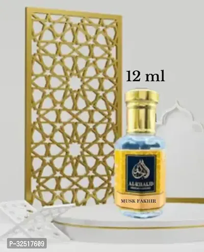 Al Khalid Musk Fakhir 12Ml Attar Long Lasting Attarperfume Roll On For Men Women Attarattar For Men-thumb0