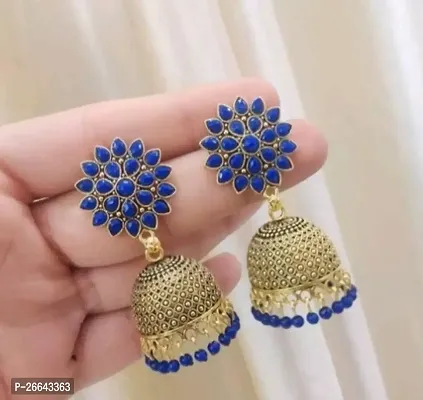 Stylish Brass Plated Earring For Women-thumb0