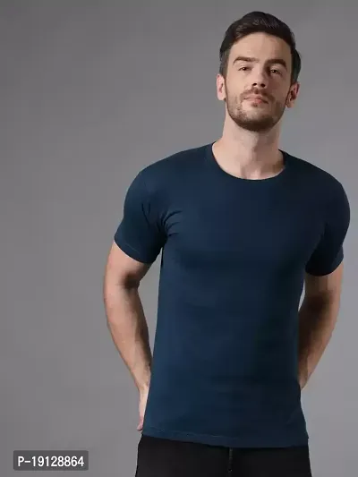 Reliable Polyester Solid Tshirt For Men