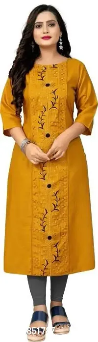 S9U Designer Embroidery Work Cotton Blend Kurti  Kurta-thumb0