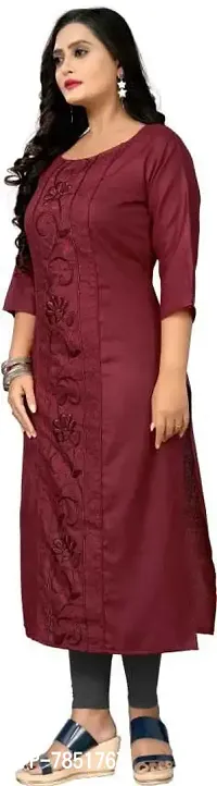 S9U Designer Embroidery Work Cotton Blend Kurti  Kurta-thumb2