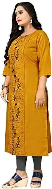 S9U Designer Embroidery Work Cotton Blend Kurti  Kurta-thumb1