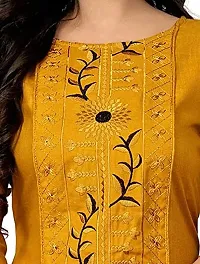 S9U Designer Embroidery Work Cotton Blend Kurti  Kurta-thumb3