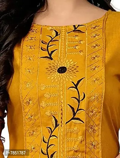 S9U Designer Embroidery Work Cotton Blend Kurti  Kurta-thumb4