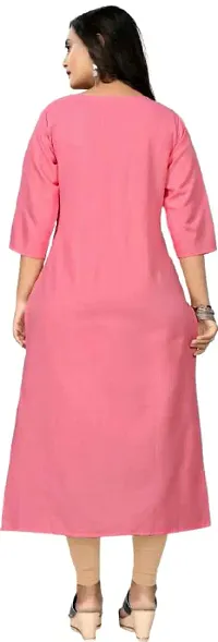 S9U Womens Cotton Blend Embroidery Work Kurti-thumb1