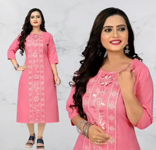 Classic Blend Embroidered Kurtis for Women