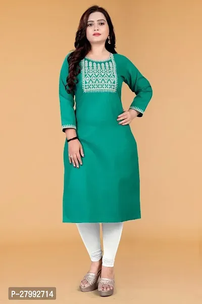 Fancy Cotton Blend Kurtas For Women