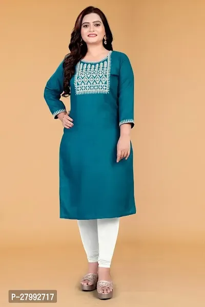 Fancy Cotton Blend Kurtas For Women