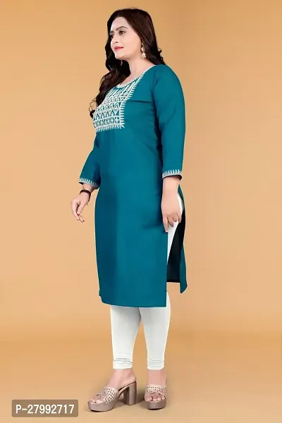 Fancy Cotton Blend Kurtas For Women-thumb2