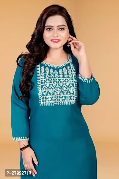 Fancy Cotton Blend Kurtas For Women-thumb4