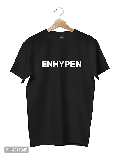 RENOWNED ENHYPEN Quote Printed Unisex Tshirt Black - Size - 2XL
