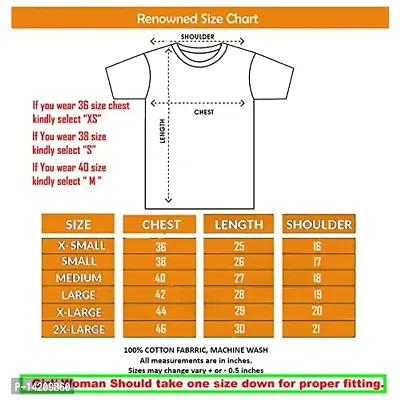 RENOWNED Focus Quote Printed Tshirt (Printed T Shirt)-thumb2