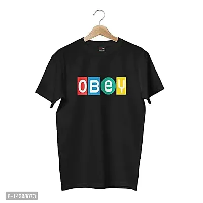 RENOWNED Obey Quote Printed Tshirt (Printed T Shirt)-thumb0