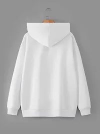 Elegant White Fleece Solid Long Sleeves Sweatshirts For Men-thumb2