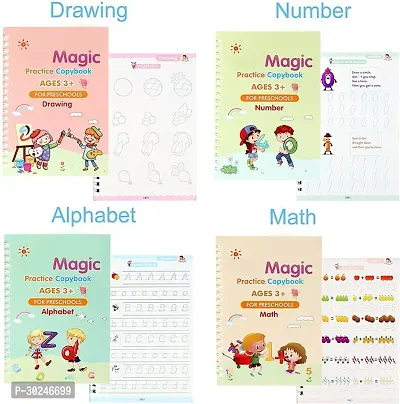 Reusable Handwriting Practice Magic Writing Book For Kids-thumb0