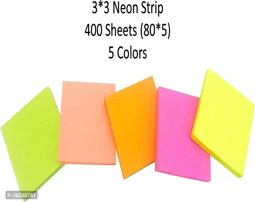 Fluorescent Paper Self Adhesive And Removable Sticky Notes, Bookmarks Sticks