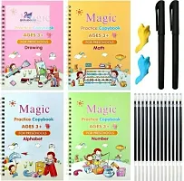 Reusable Book Sets Kids Children Print Hand Writing Books Calligraphy Tracing Magic Practice Copybooks Set With Pen-thumb1