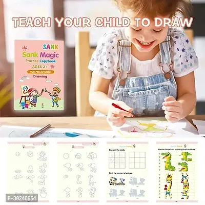 Large Size Magic Practice Copybook Pen Control Training Book For Kids