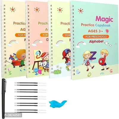 Reusable Book Sets Kids Children Print Hand Writing Books Calligraphy Tracing Magic Practice Copybooks Set With Pen-thumb2