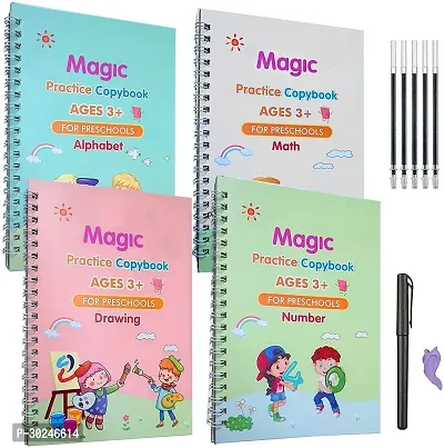 Reusable Handwriting Practice Magic Writing Book For Kids-thumb0