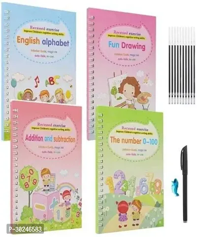 Large Size Kids Handwriting English Magic Practice Copybook Reusable Calligraphy Practice Book For Preschool Kids