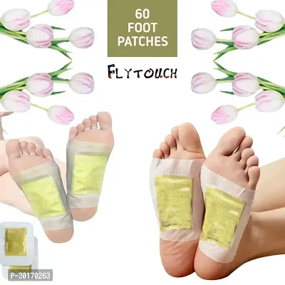 60 - Gold Detox Foot Patches for Pain Relief  Stress Relief  Deep Sleep