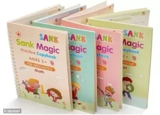 Reusable Book Sets Kids Children Print Hand Writing Books Calligraphy Tracing Magic Practice Copybooks Set With Pen-thumb0