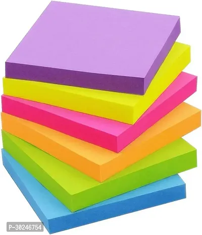 Fluorescent Paper Self Adhesive Memo Pad Sticky Notes Bookmark Sticker-thumb0