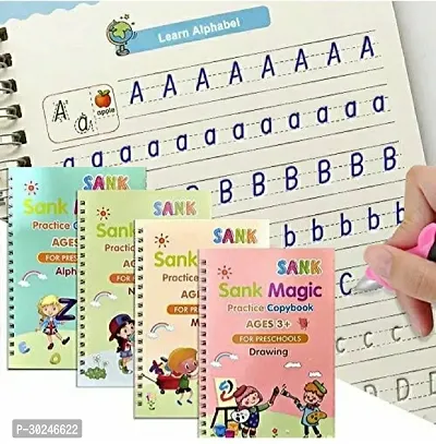 Reusable Book Sets Kids Children Print Hand Writing Books Calligraphy Tracing Magic Practice Copybooks Set With Pen-thumb3