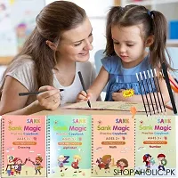 Reusable Book Sets Kids Children Print Hand Writing Books Calligraphy Tracing Magic Practice Copybooks Set With Pen-thumb1