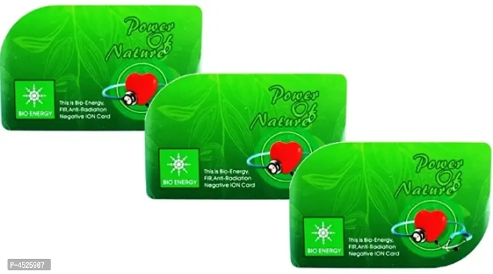 Bio Energy Card Nano Health Card Pad Magnetic Therapy (Pack of 3)-thumb0