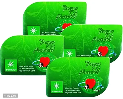 Bio Energy Card Nano Health Card Pad Magnetic Therapy (Pack of 4)-thumb0