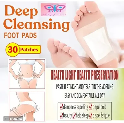 30 Detox Foot Pads Ginger Salt Foot Patch Cleansing Feet Foot Pads Ginger Salt Foot Patch Kinoki
