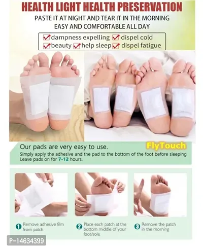 10 Detox Foot Pads Ginger Salt Foot Patch Cleansing Feet Foot Pads Ginger Salt Foot Patch Kinoki-thumb0